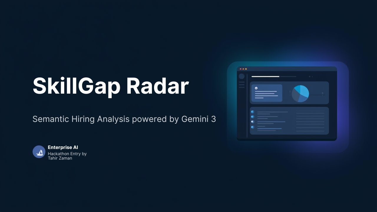 SkillGap Radar AI Web App Introduction
