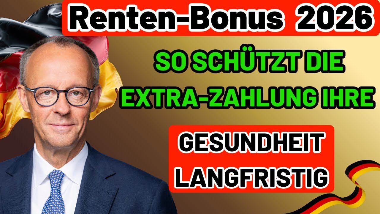 Rentenbonus 2026 BEST&Auml;TIGT: +6% Extra-Zahlung f&uuml;r ALLE Rentner! (Offiziell)