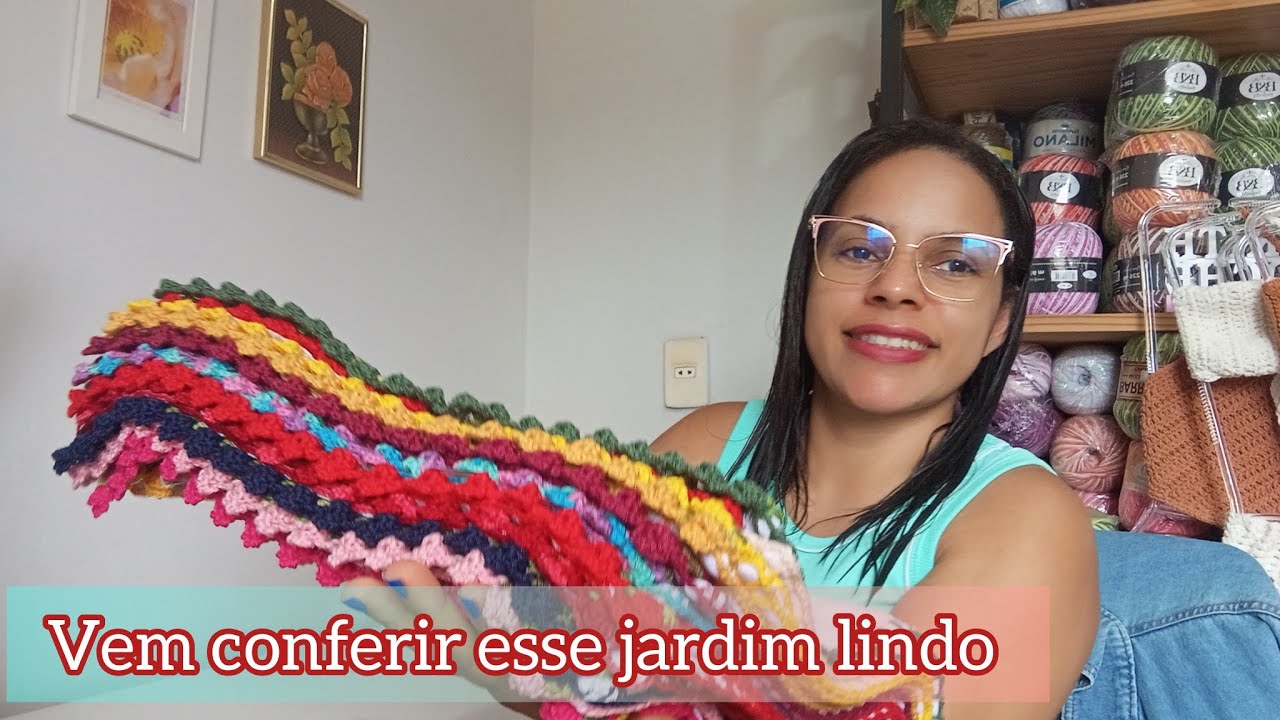 🚨Produção de barradinho de crochê em panos de prato Nossa senhora Aparecida @atelievovorita4043