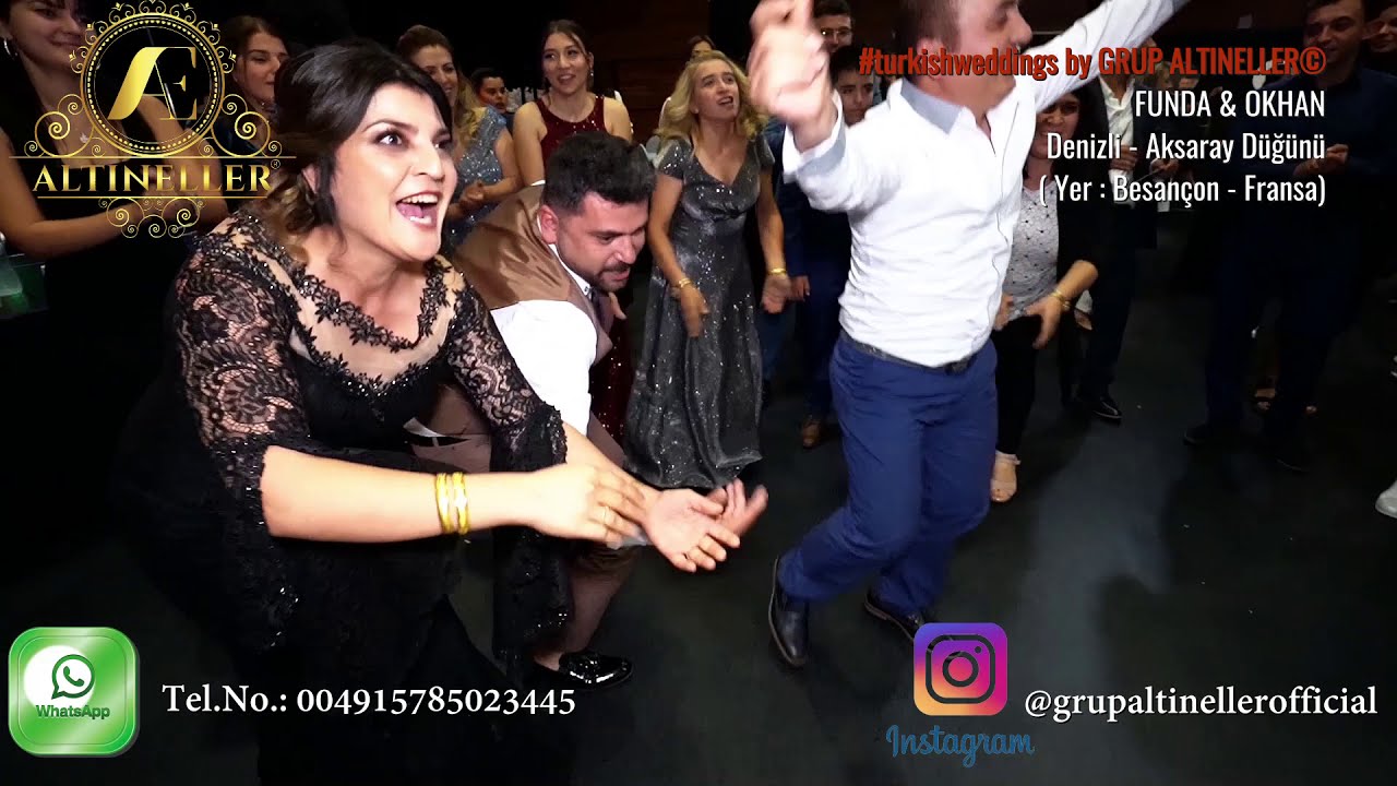 GRUP ALTINELLER© Funda & Okhan´in Düğünü - Oyun Havaları  Fransa Besançon - Tel. 004915785023445