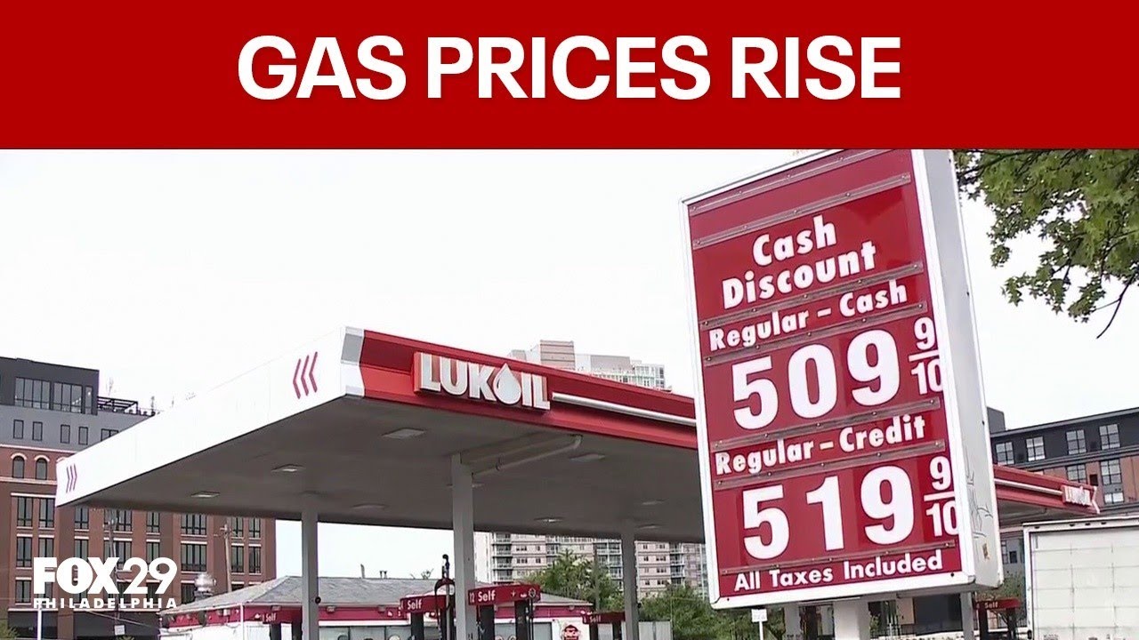Gas prices hit $5 in Philly as President Trump pushes tax relief
