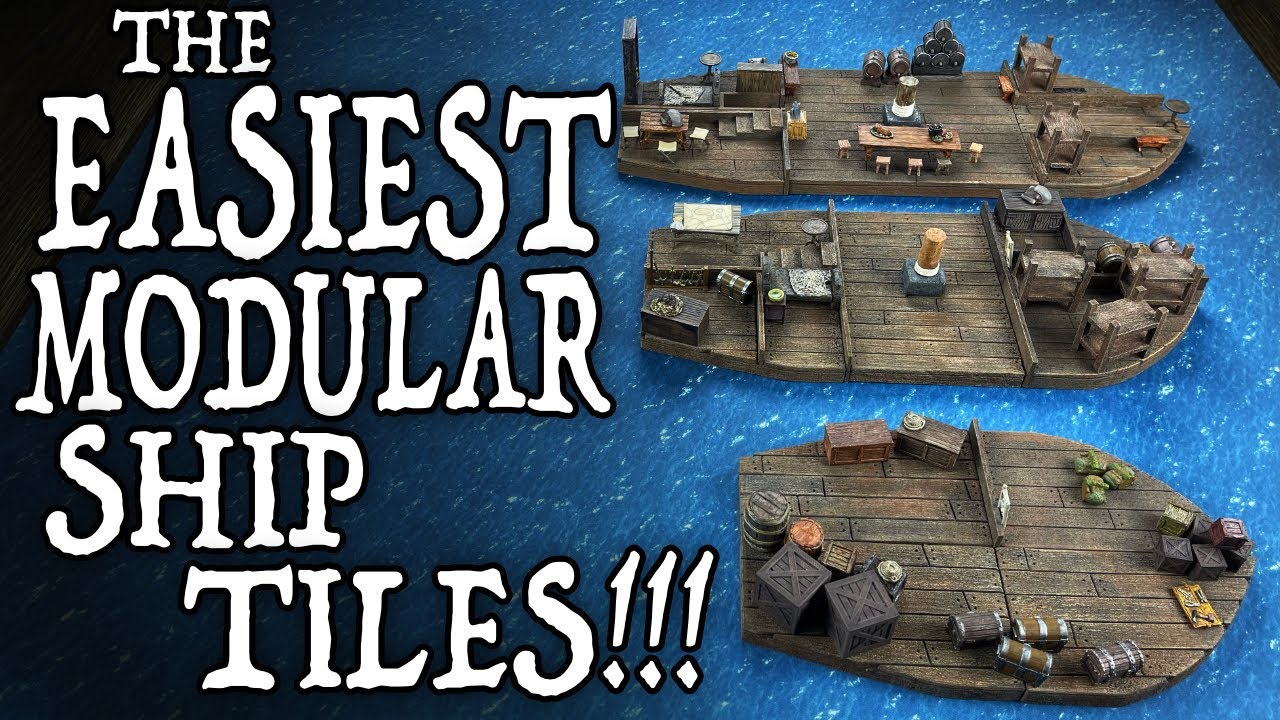 Let's craft some Modular Ship Tiles for SPELLJAMMER!!! (and other nautical games!)