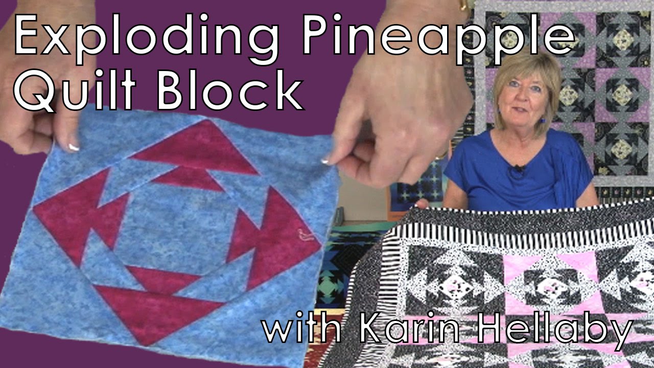 Exploding Pineapple Quilt Block with Karin Hellaby