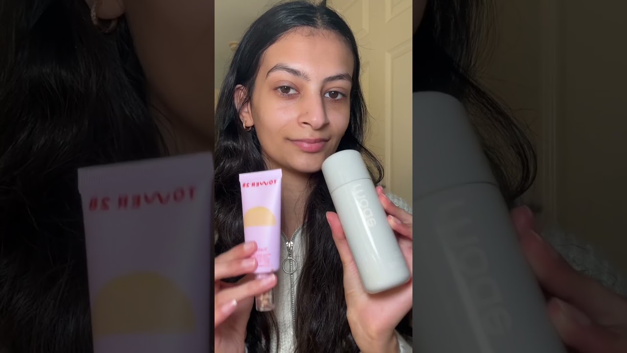trying hailey bieber glazing milk + foundation hack 🥛✨