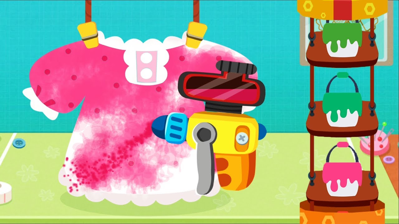Baby Panda's Fashion Shop - Fun Design Clothes: Dresses, T-shirts, hats, shoes | BabyBus Games Video