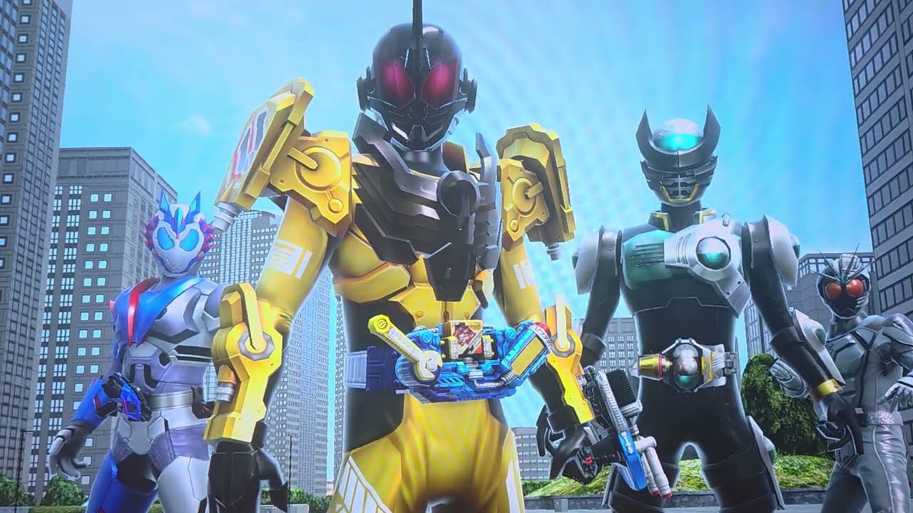 仮面ライダーバトルガンバレジェンズ　ハイパーフォーム&メタルクラスタホッパー&闘魂ブースト魂&バスターVSバルカン&チェイサー&バース&グリス