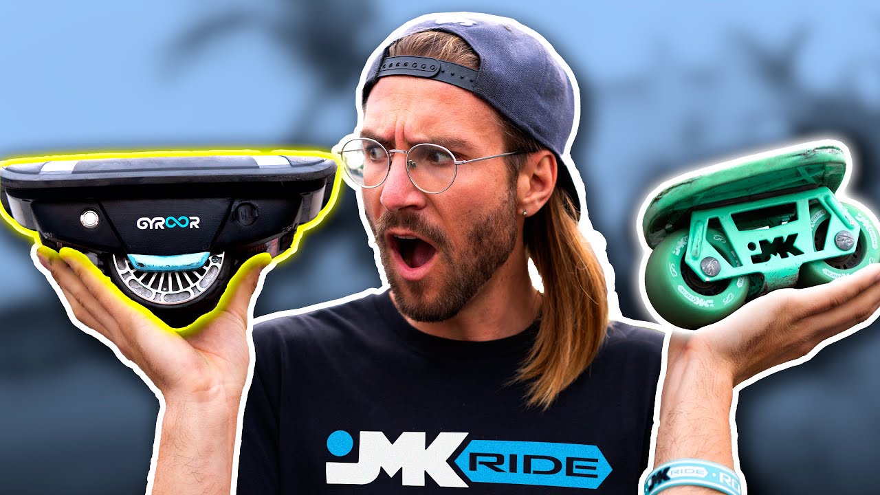 HOVERBOARD SHOES vs Pro Freeskaters! // Gyroshoes S300