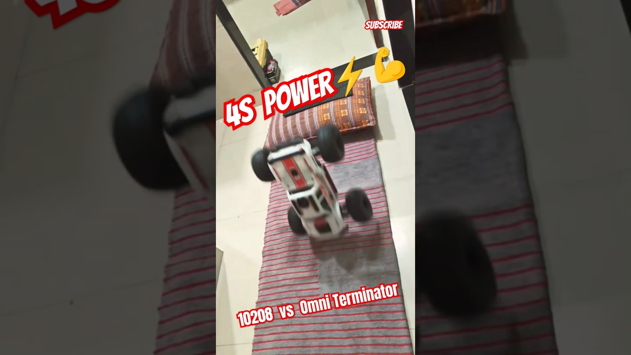 Mjx 10208 vs  Omni Terminator 4s power battle #rccar #rctruck #jump #flip #shorts #mjx #rlaarlo #rc