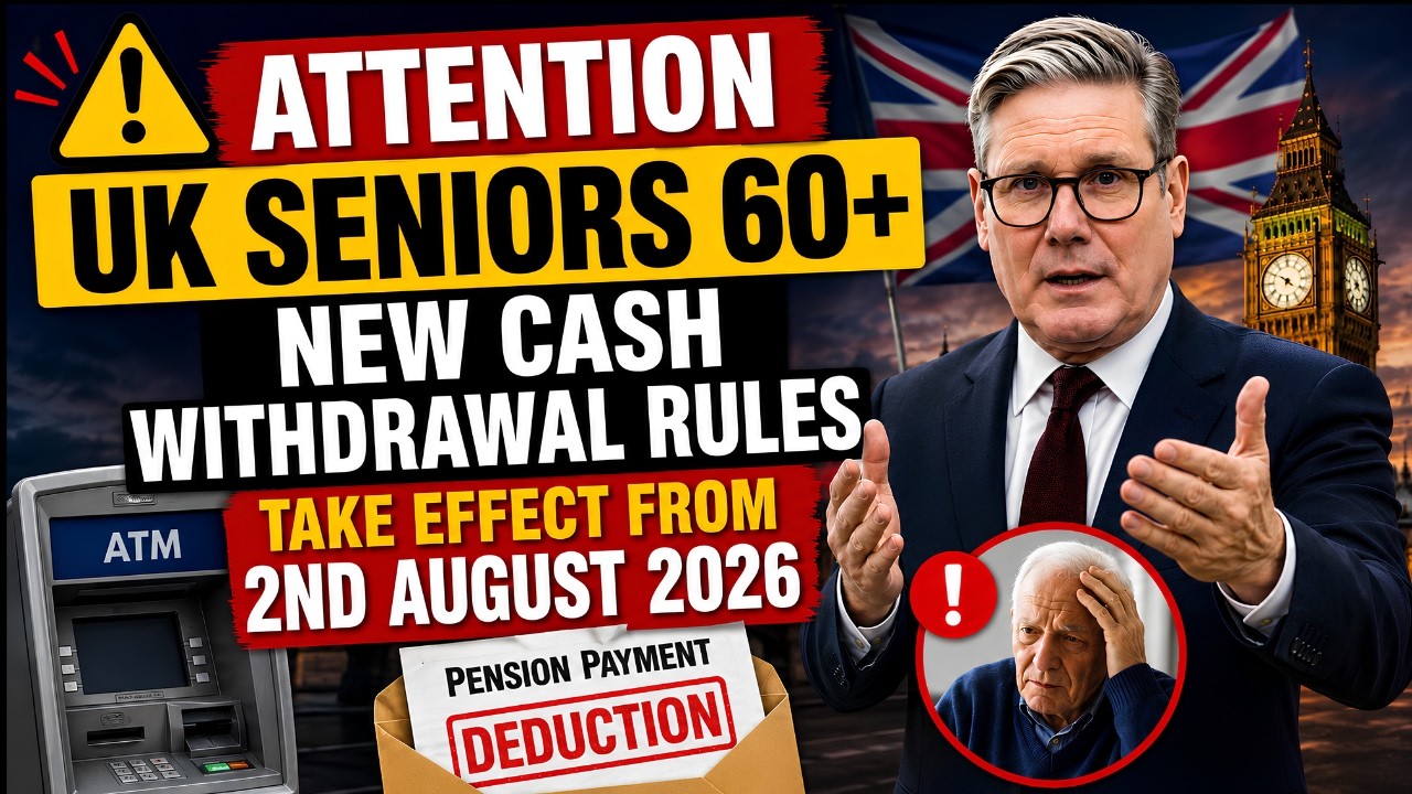 🚨 Attention UK Seniors 60+: New Cash Withdrawal Rules Take Effect from 2nd August 2026