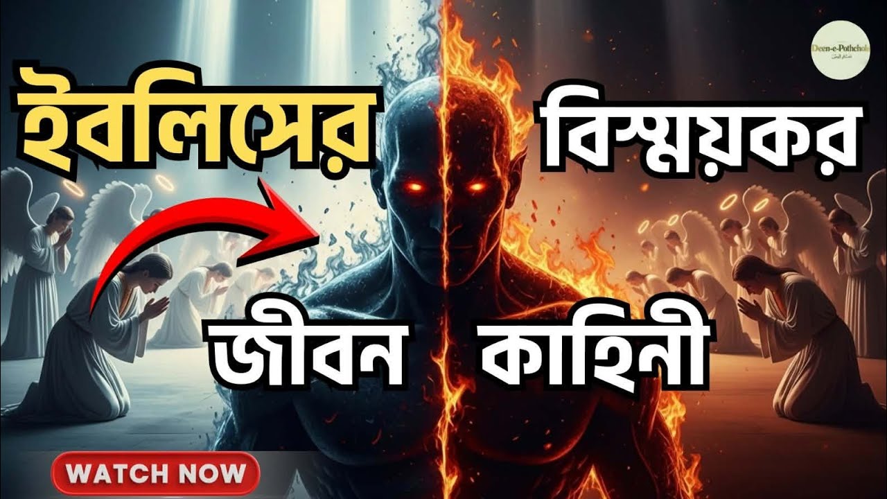 ইবলিশের পতনের ইতিহাস | আজাজিল থেকে শয়তান | Adam (AS) & Iblis Story Bangla