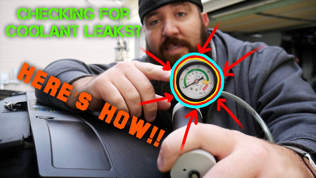 HOW TO CHECK FOR COOLANT LEAKS - LEAKY TRUCK!!