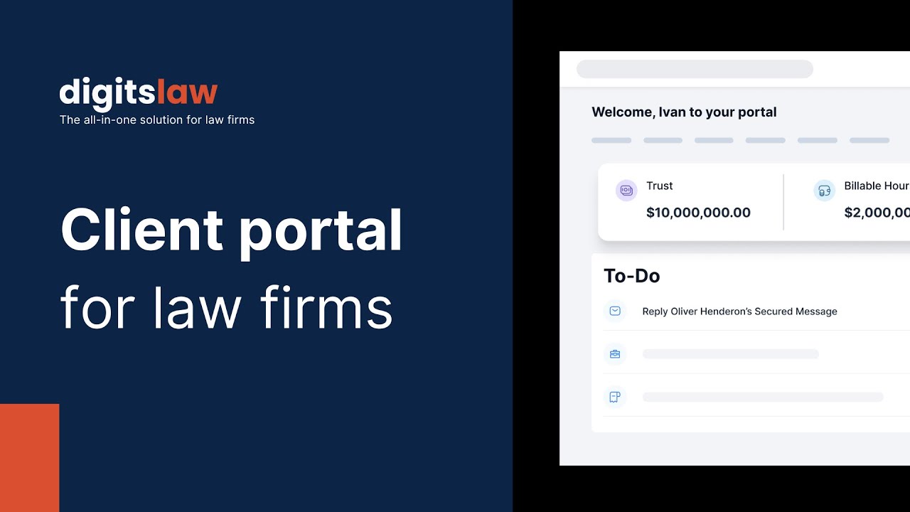 [Demo] Client Portal for Law Firms