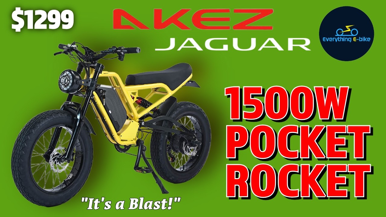 AKEZ Jaguar: карманный электровелосипед Rocket мощностью 1500 Вт!