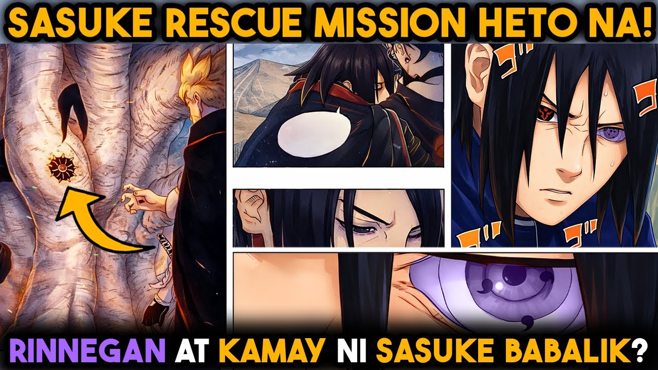 Sasuke's rinnegan and right arm is back? - Sasuke rescue mission dito sa Boruto timeskip TBV