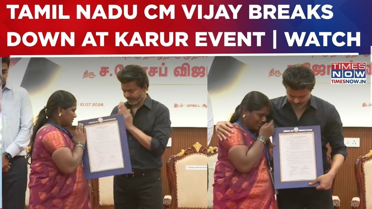 Vijay's Karur Visit: Tamil Nadu CM Breaks Down While Handing Over Govt Job Orders To Victims' Kin