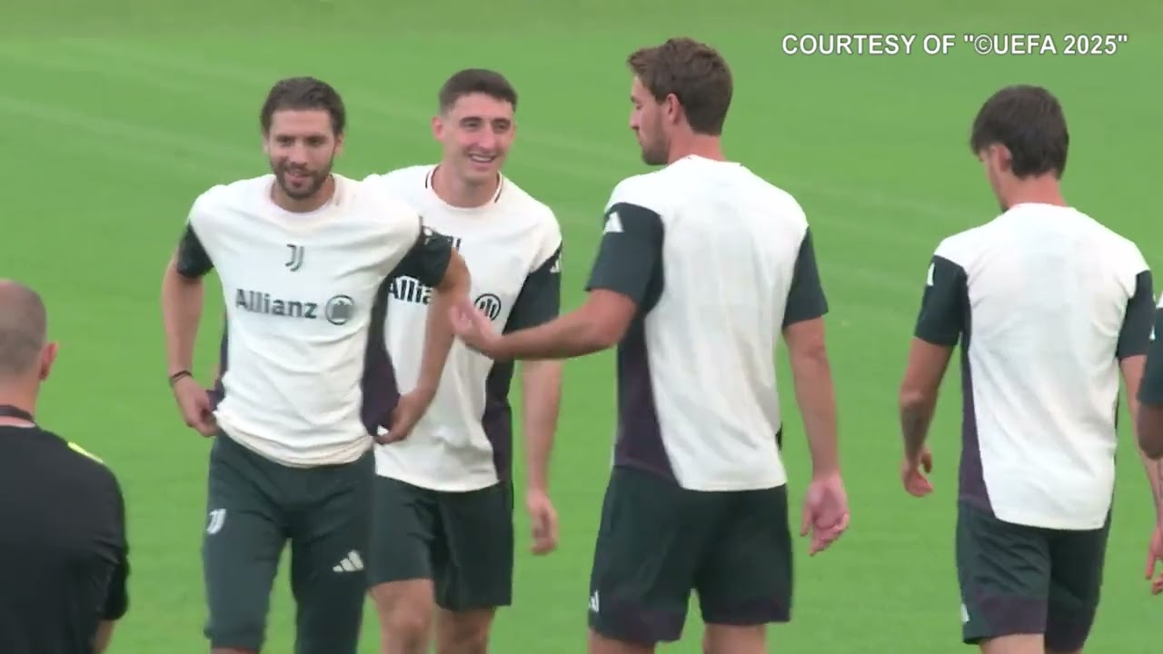 Juve-Dortmund, l'allenamento completo della squadra di Igor Tudor
