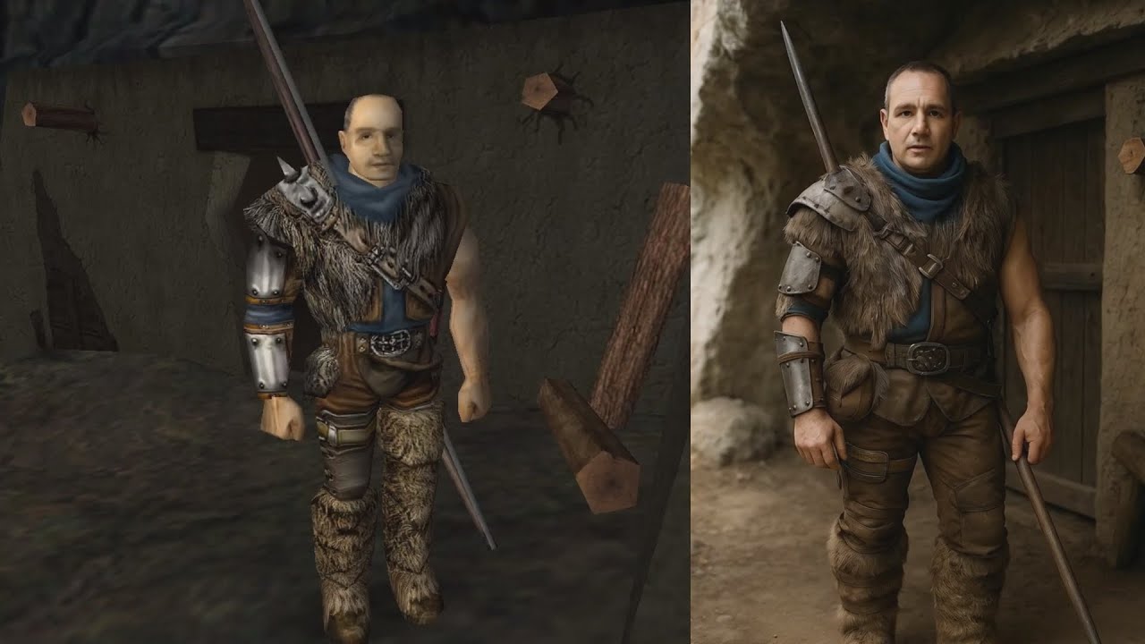 Gothic 1 Comparison - New Camp 2001 VS New Camp Remake in Real Life
