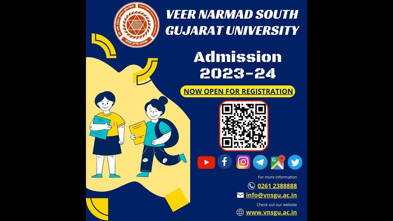 How to fill the Admission form 2023-24 in VNSGU ?