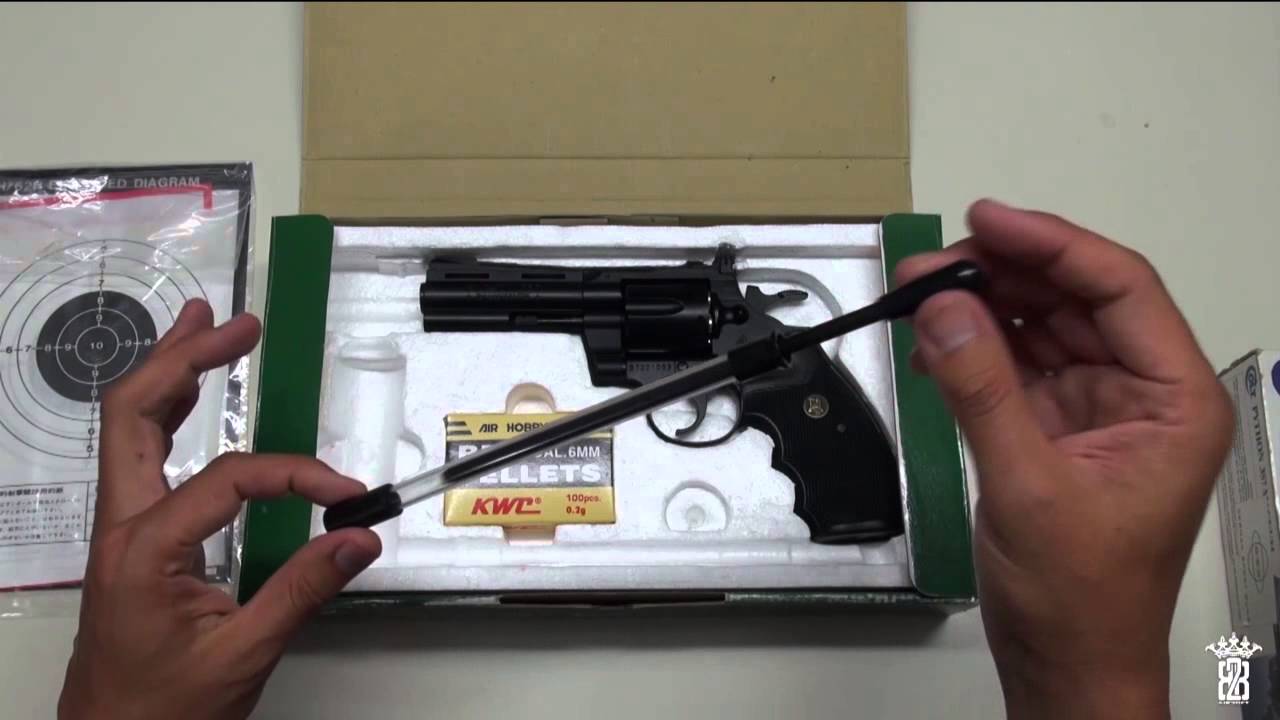 *Airsoft Review* KWC Colt Python 4 Inch & 6 Inch Black - Gas Version | Deutsch German |