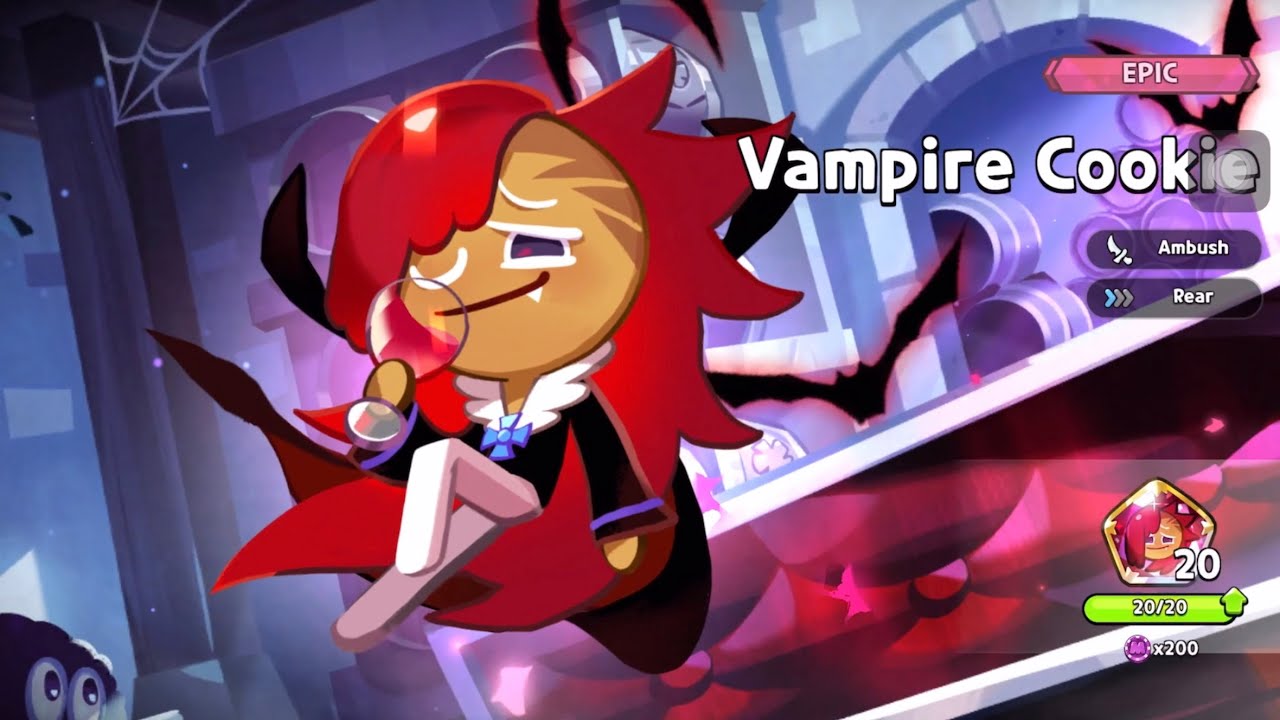 Vampire Cookie New Gacha Animation - Cookie Run Kingdom