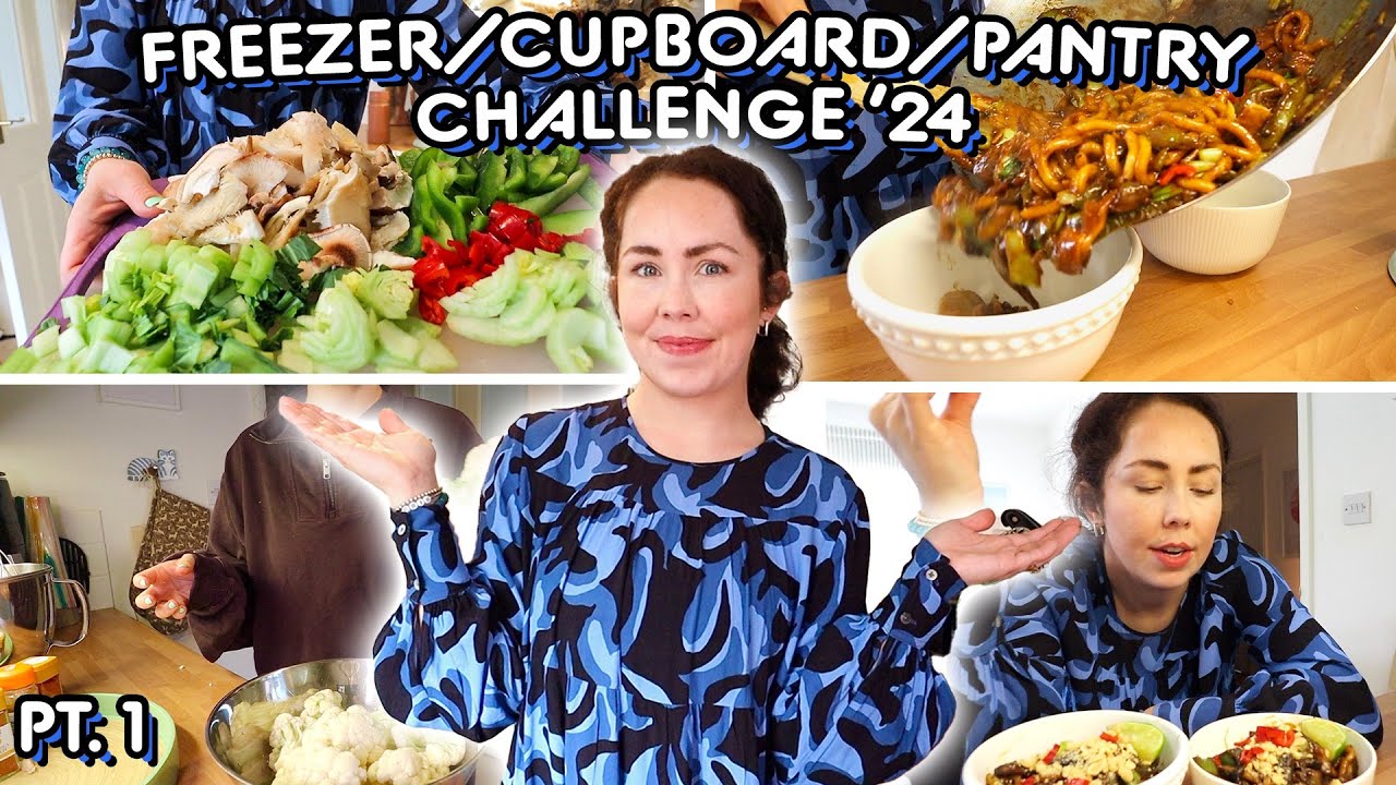 No More FOOD SHOPPING | Fridge Freezer Cupboard Clear Out Budget Family Meals 2024 PANTRY CHALLENGE