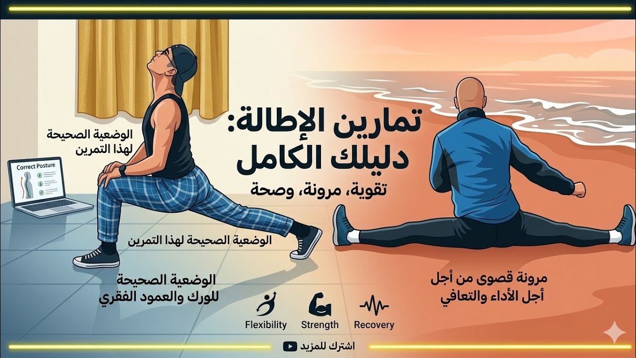 من التصلب إلى المرونة الكاملة: روتين الاطالة الذي سيغير جسمك.
