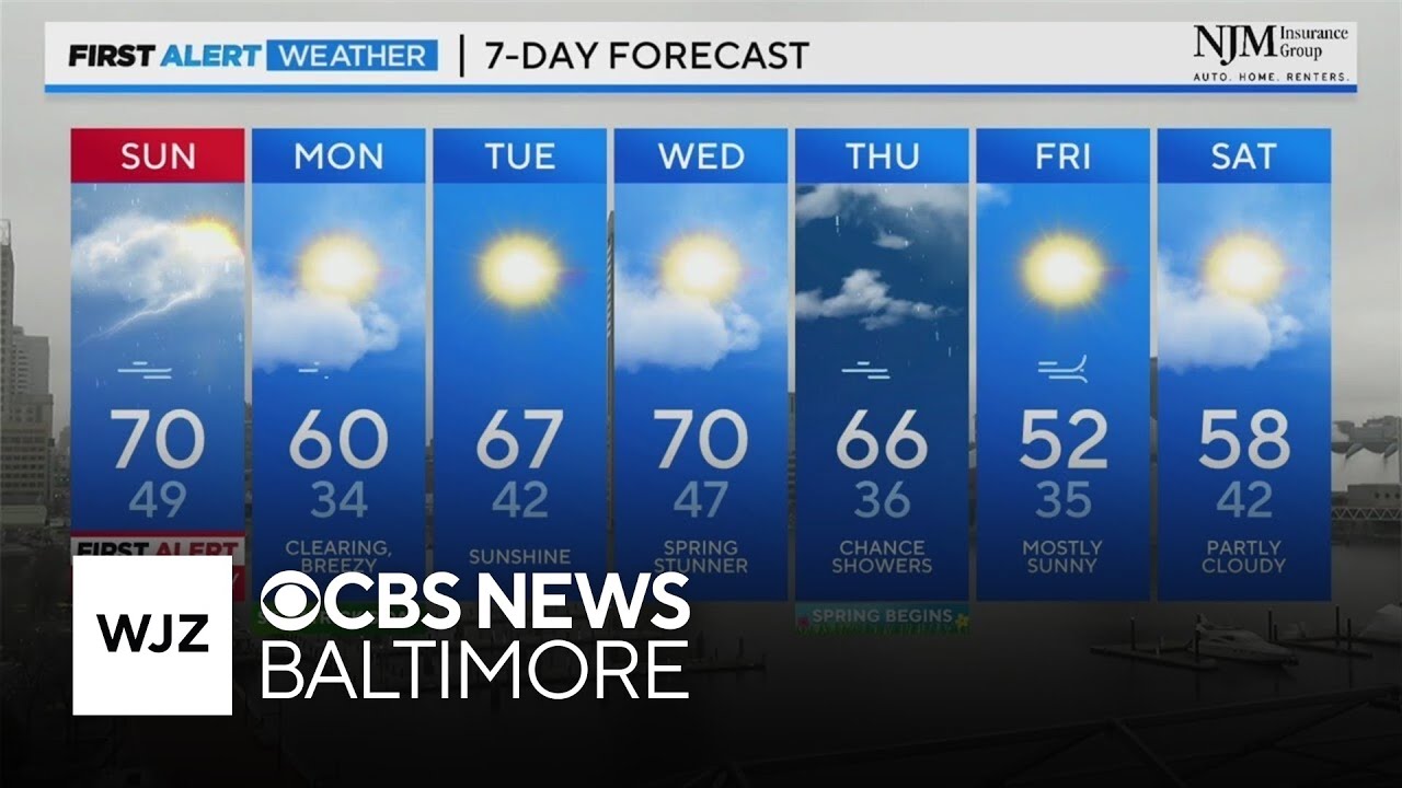 Fog develops overnight before storm threat in Maryland on Sunday