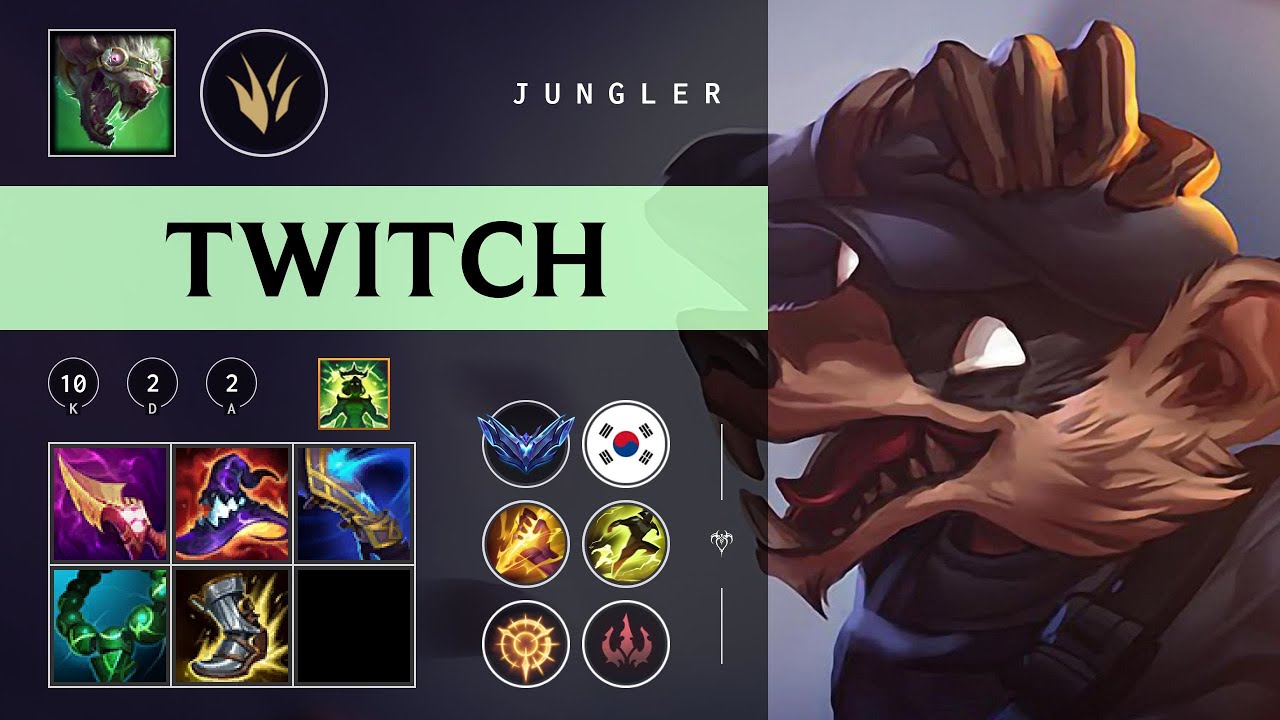 Twitch Jungle vs Zed - KR Diamond Patch 26.01