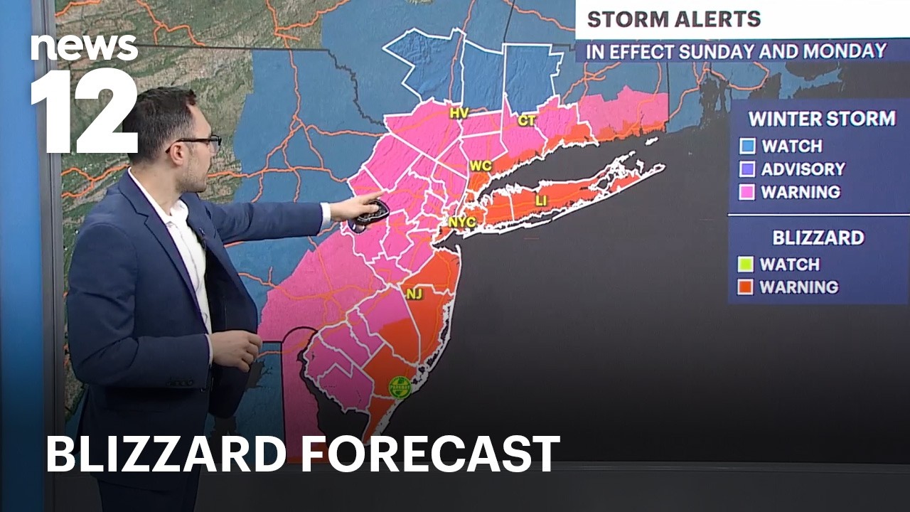 BLIZZARD WARNINGS in NY, NJ, CT with 12+ inches of snow possible - WHAT TO KNOW | News 12