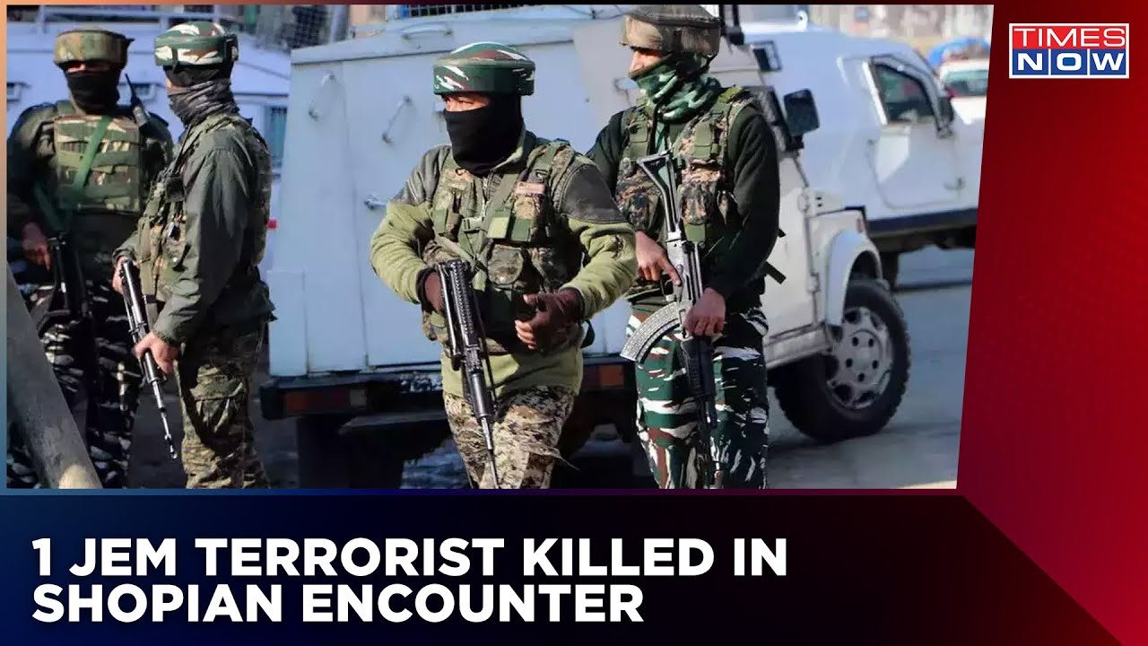 Anti Terror Crackdown In Shopian Underway, 1 JeM Terrorist Neutralized | Jammu & Kashmir News