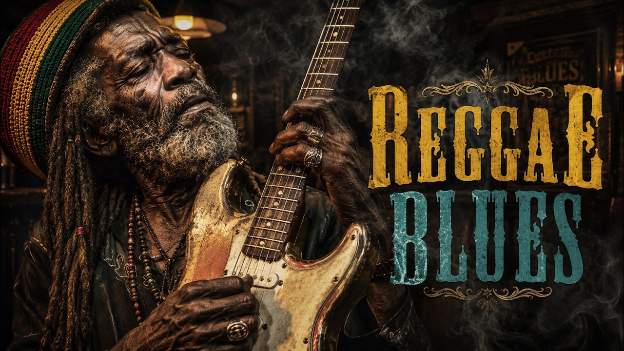 REGGAE BLUES LEGEND 2026 | Soulful Blues Guitar & Roots Reggae Vibes in a Smoky Blues Pub