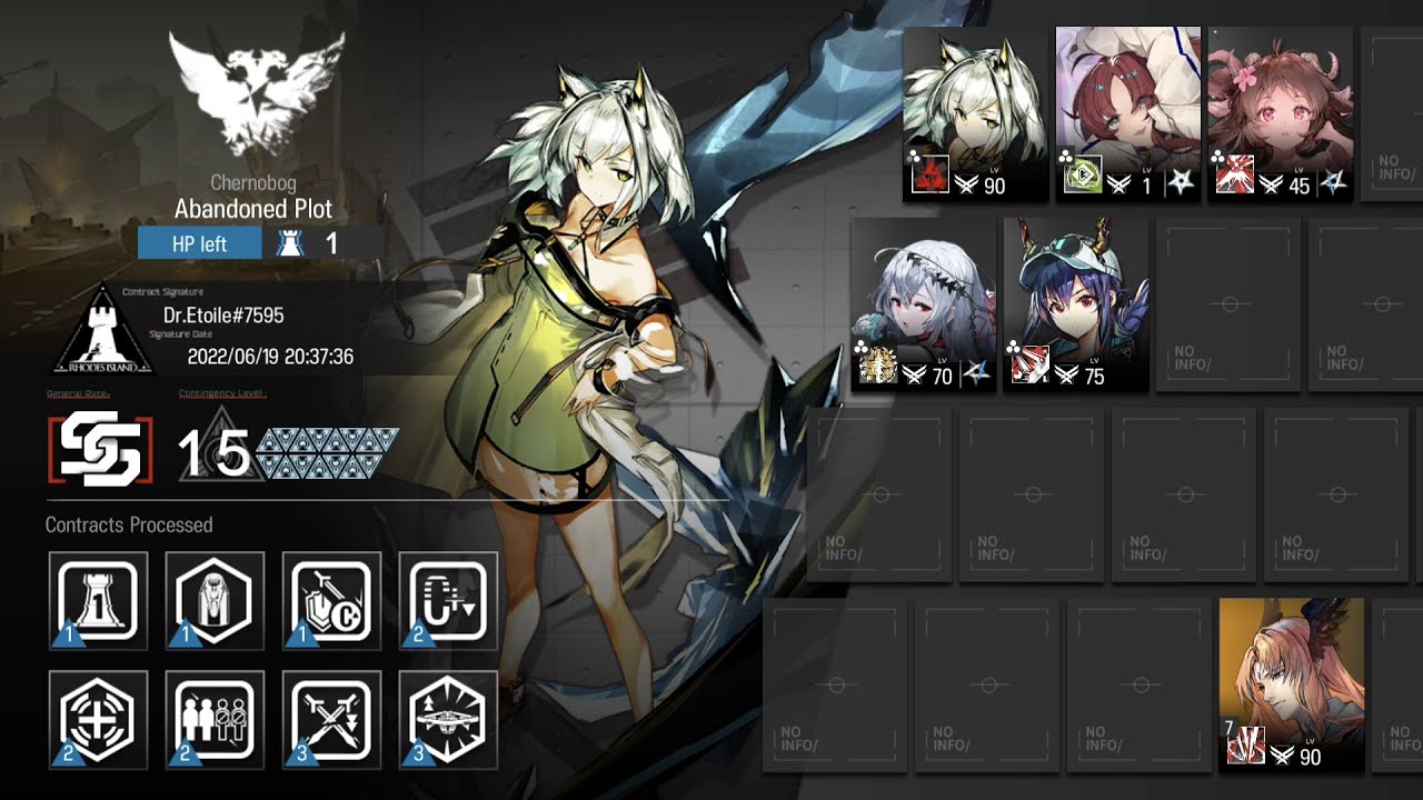 [Arknights] CC#7 Day 11 (Abandoned Plot) Risk 15 (Max) 6 Op
