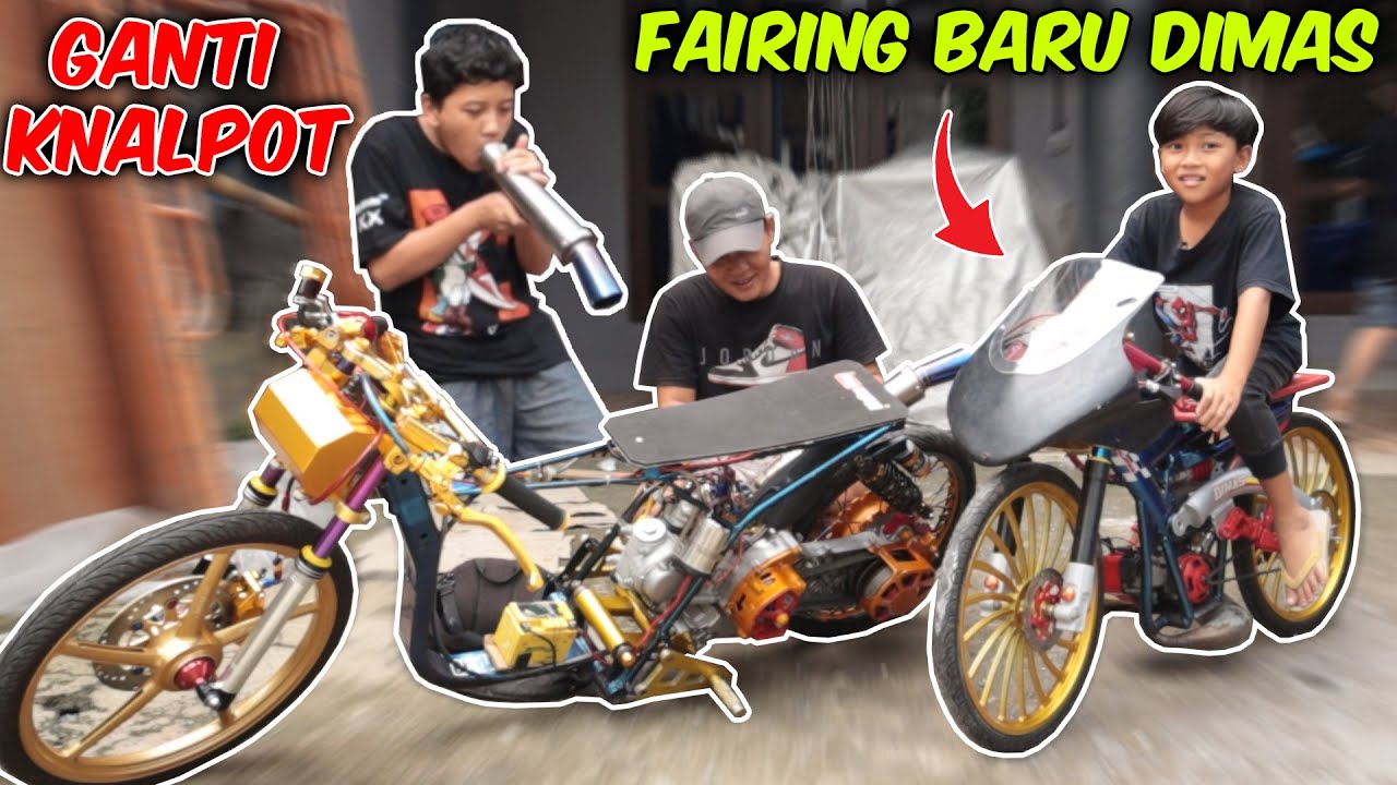 FAIRING BARU DIMAS❗ JADI MIRIP DRAG BIKE THAILAND, KAK ADIT COBA GANTI KNALPOT DI DRAG MATIC NYA