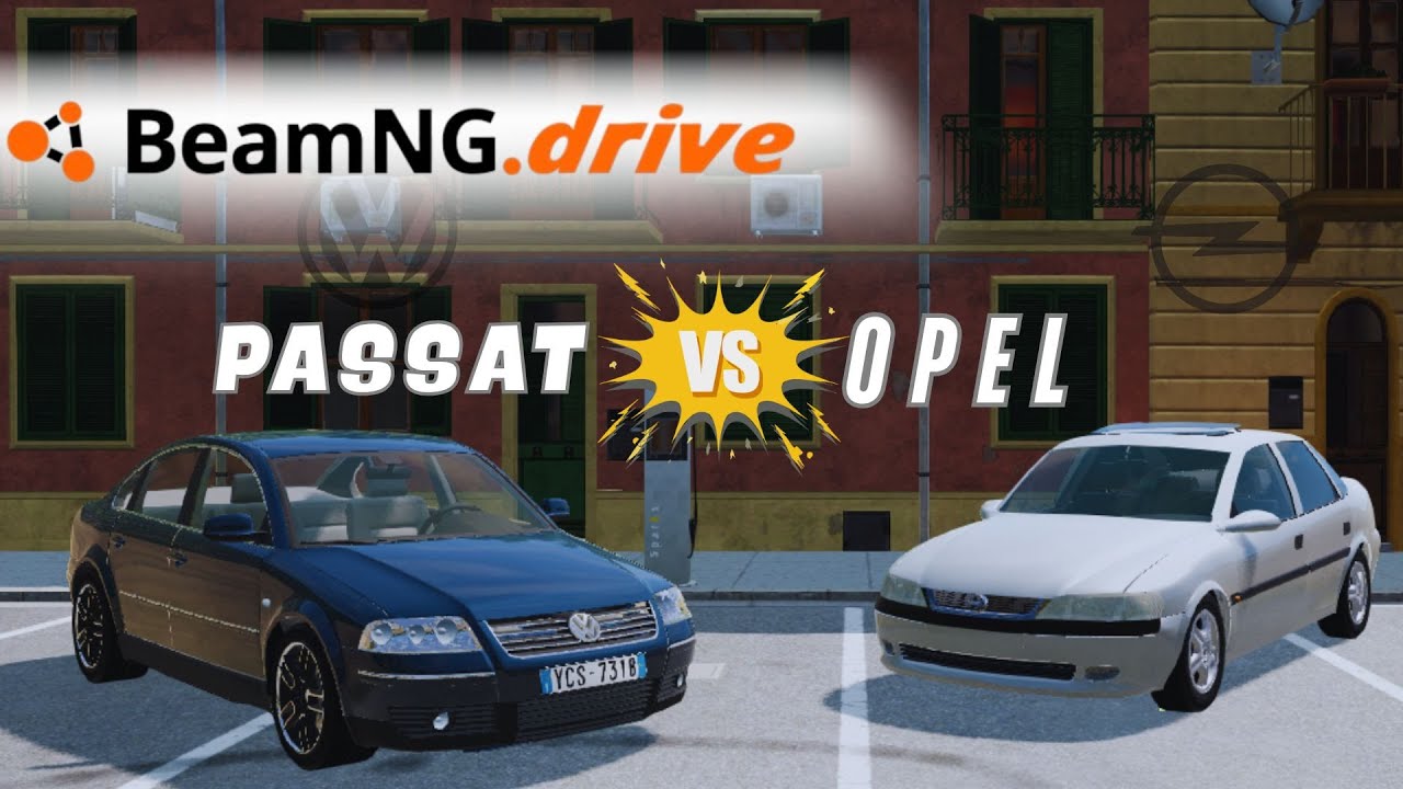 PASSAT 1.8T VS VECTRA 2.0 // Beamng Driver // Efsane yarışlar bölüm 1