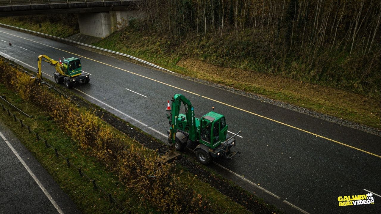 Gannon Landscaping - Hedge cutting on the M9 Motorway
