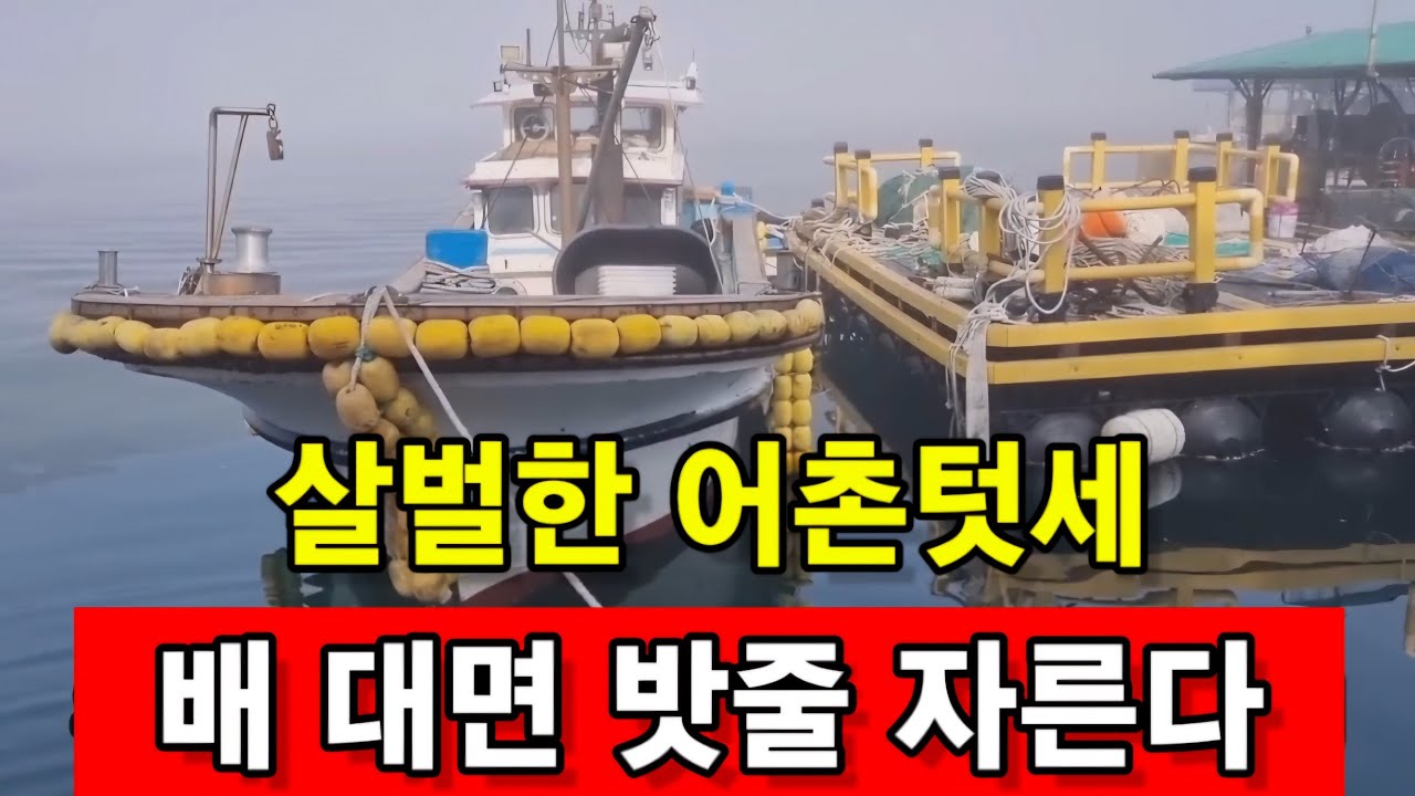 살벌한 어촌 텃세 ♡ 면세유 빼먹기는 애교