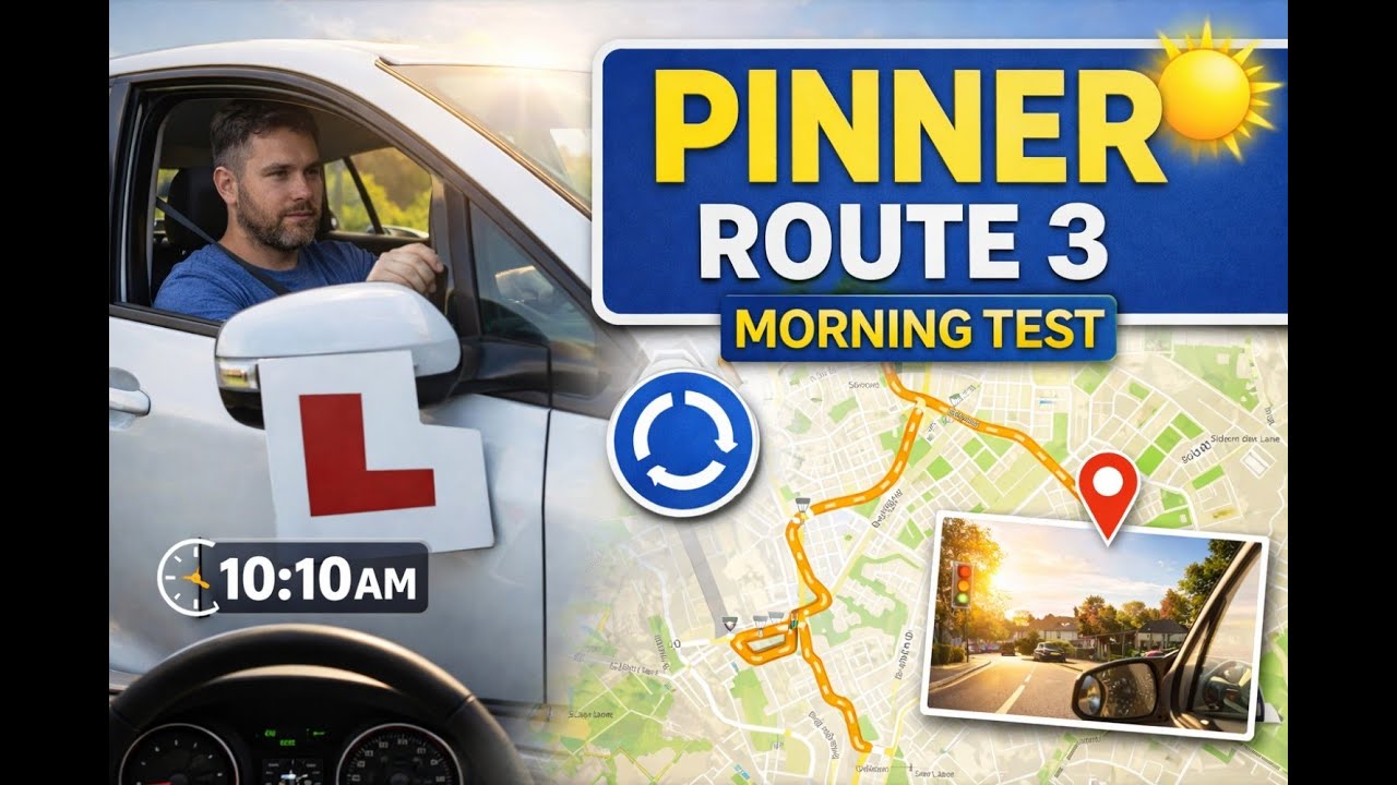 Pinner Test Route 3 🚗 | Morning Time Driving Test (10:10 AM)