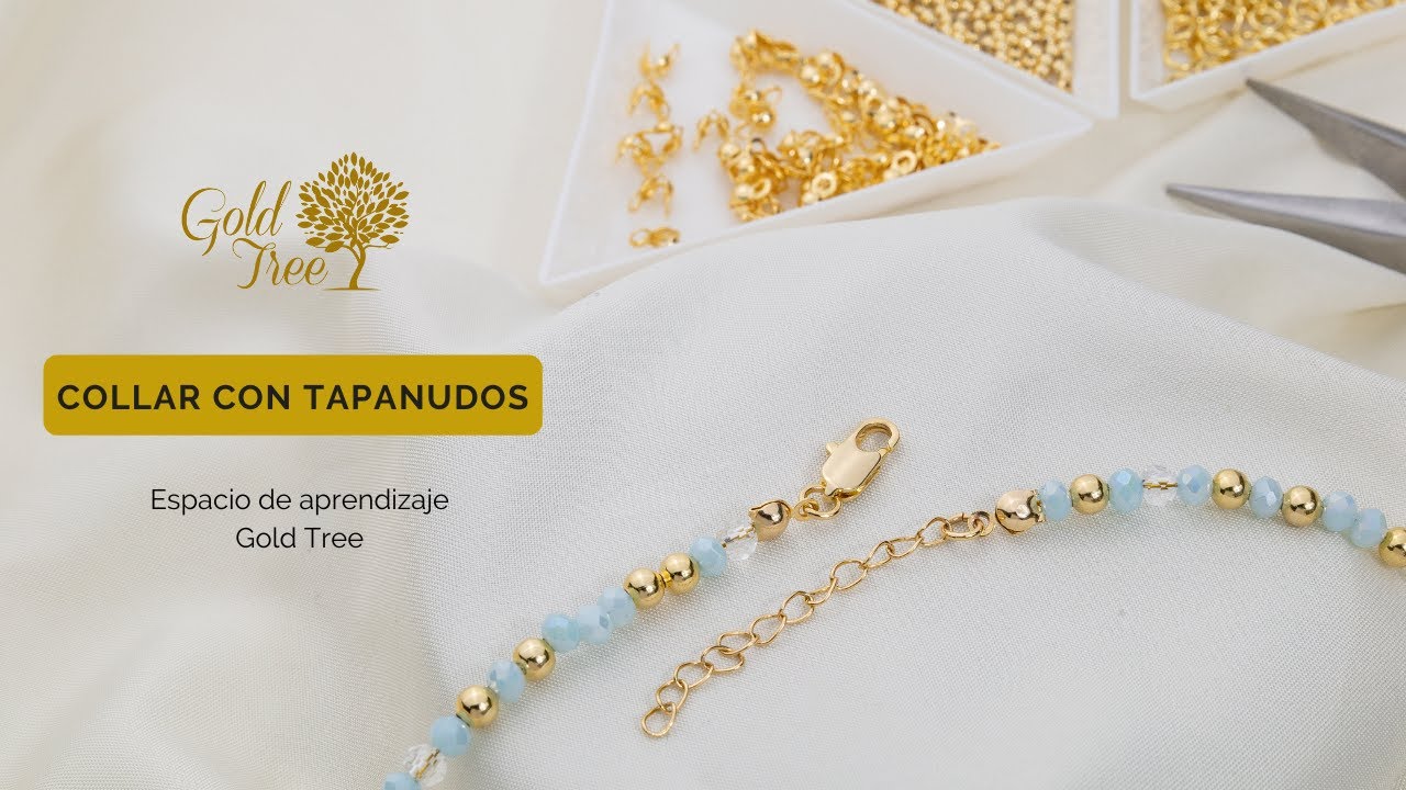 Tutorial: Collar con tapanudos / Crimpcover