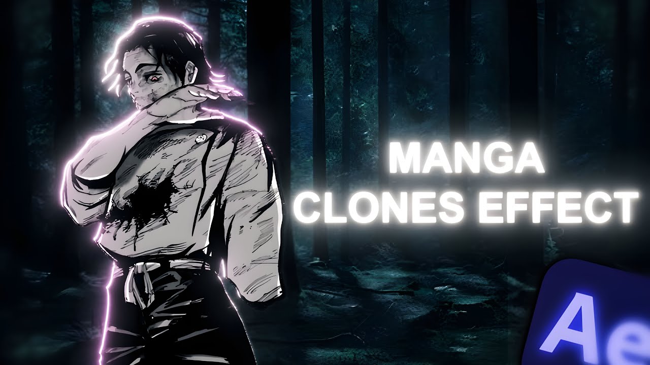 How To Make Manga Clones Like Me! 🔥❄️ (After Effects)