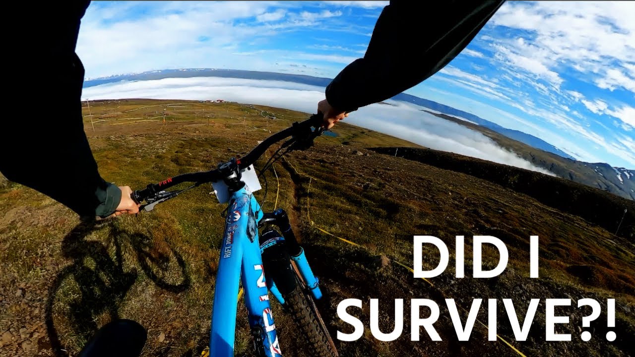 RACING DOWNHILL ON A 120MM TRAIL BIKE! IN ICELAND!!