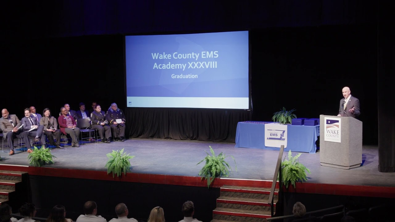 Wake County EMS Academy xxxviii graduation ceremony 1080p
