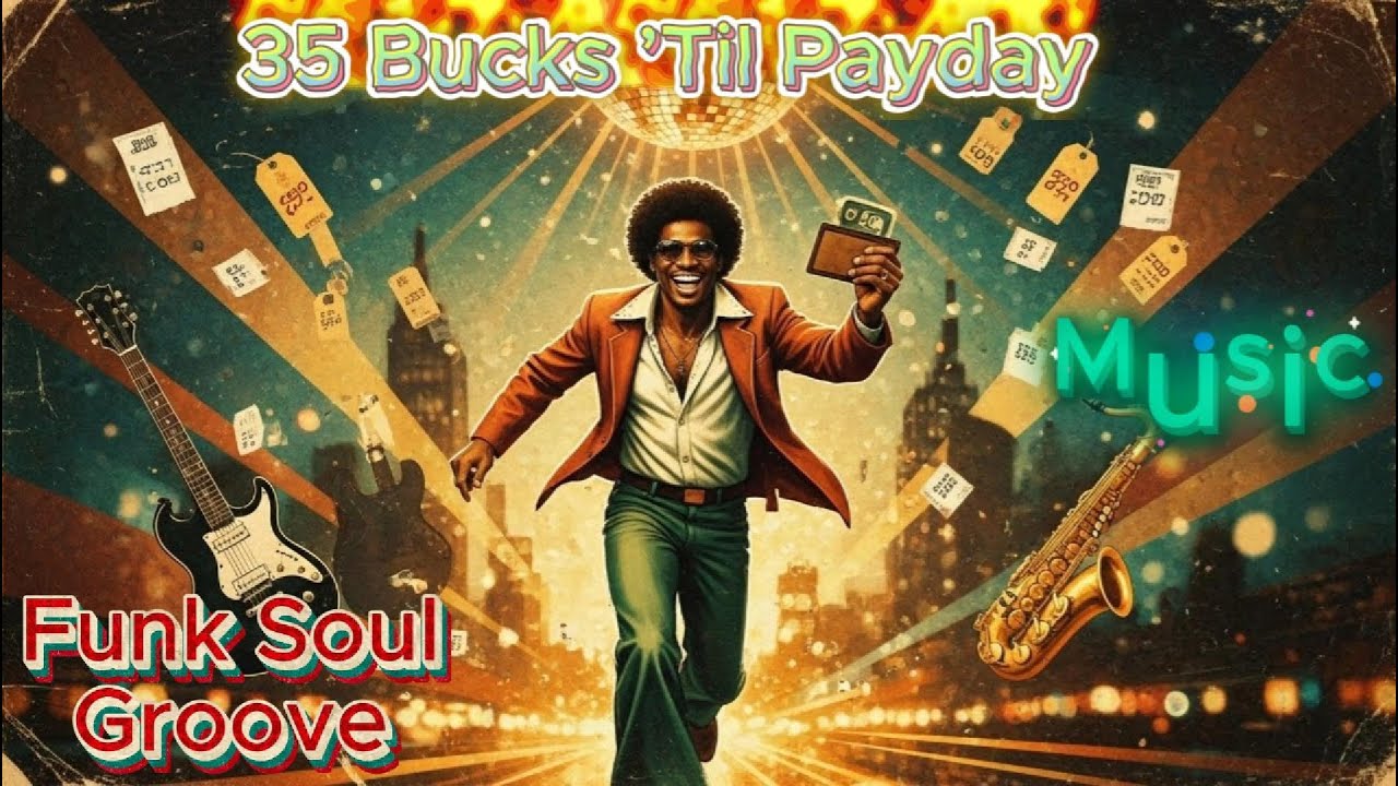 35 Bucks ’Til Payday🕺 (Retro Funk Soul) 🎷| Sax & Brass No-Stress Dance Groove💵🔥