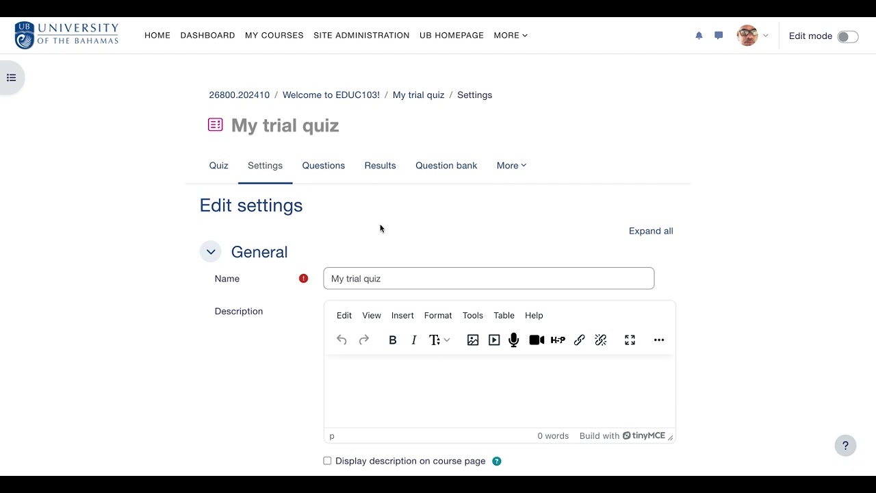 Moodle 4.5 - Include webcam proctoring in your quiz