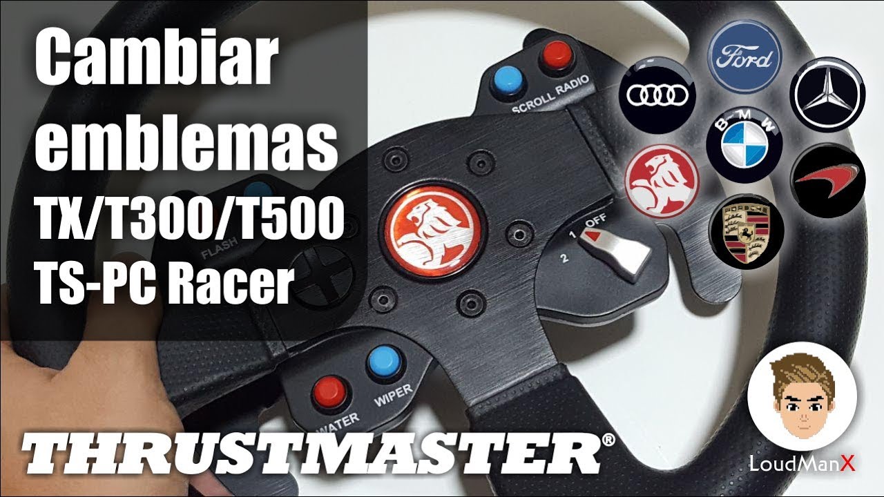 Cómo cambiar los emblemas de los volantes Thrustmaster, gracias a TMCustomLogos