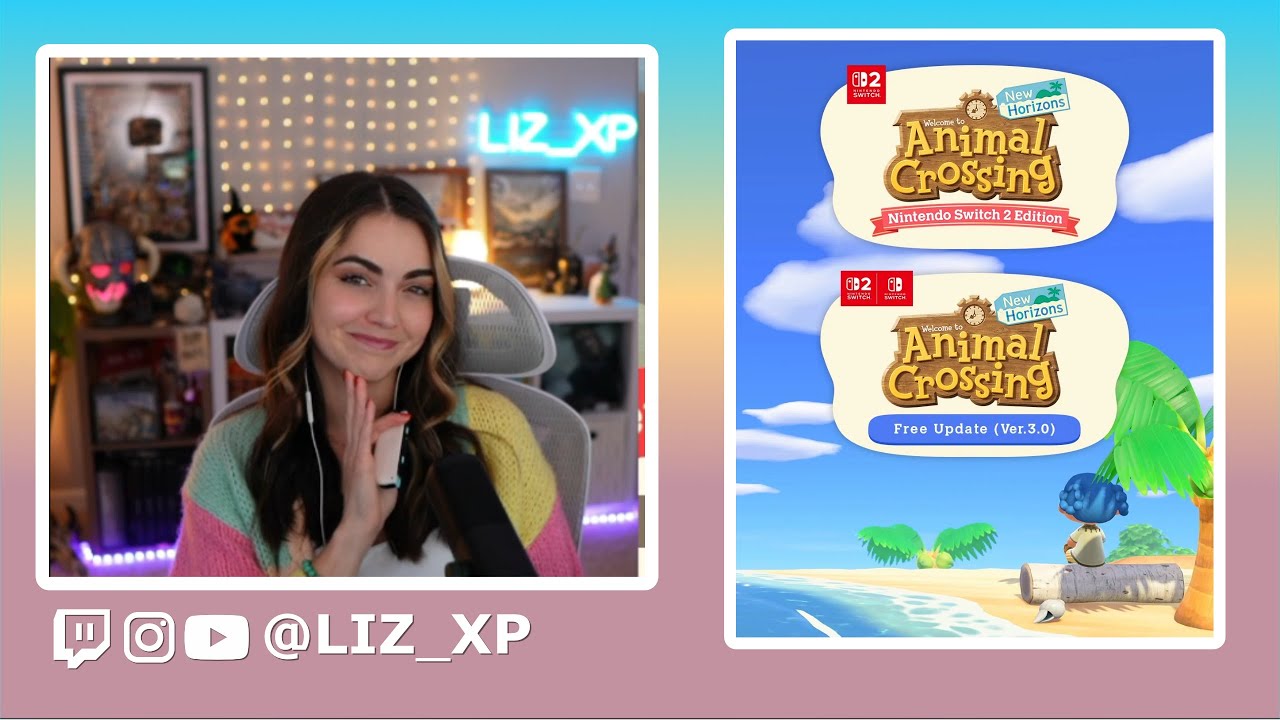 THROWBACK Cozy Day | Animal Crossing New Horizons UPDATE | Full Twitch VOD | LizXP