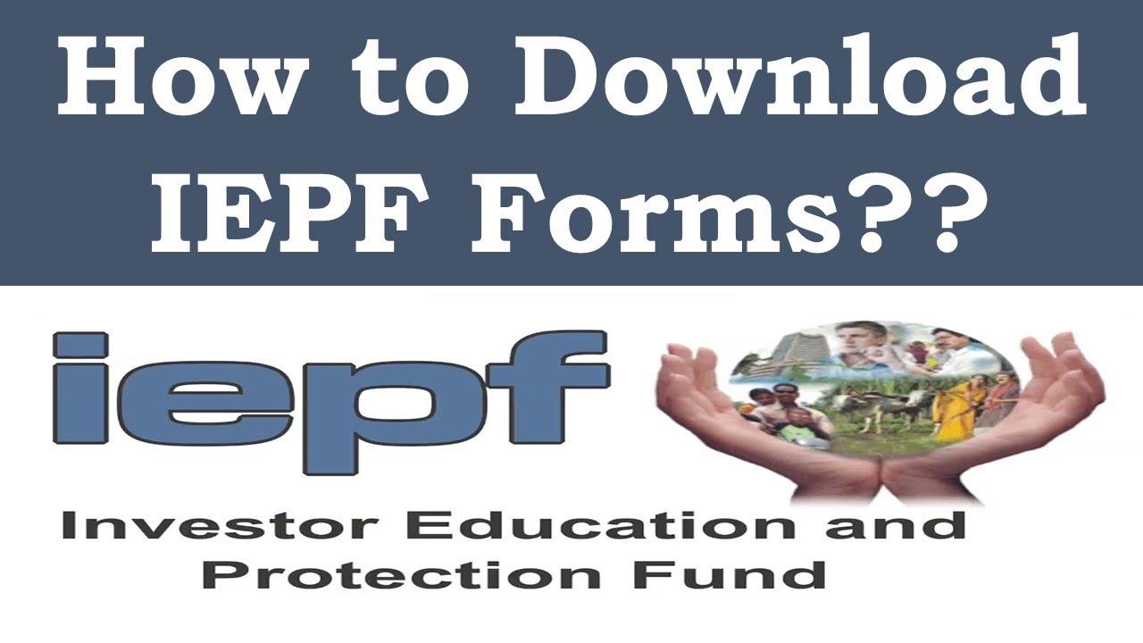 How to download IEPF Forms