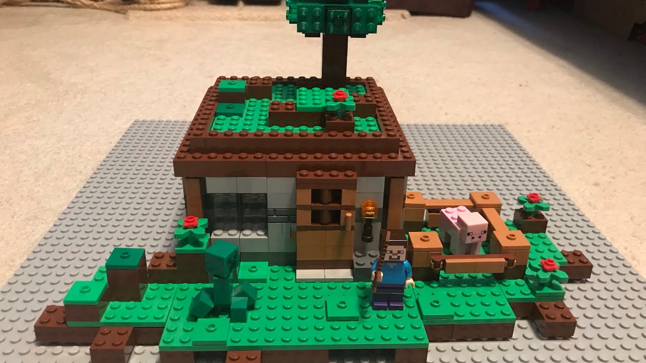 Lego Minecraft 21124 The First Night Review