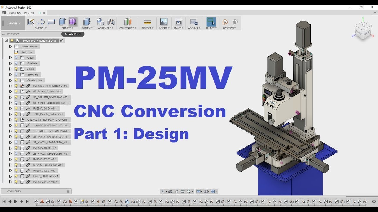 PM-25MV Milling Machine CNC Conversion: Part 1