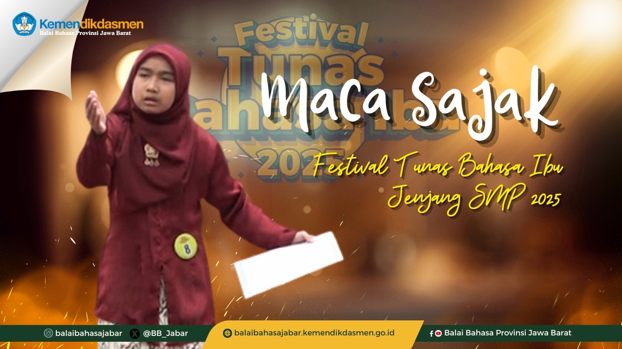Pemenang III Maca Sajak Kategori PutrI Jenjang SMP, FTBI Jawa Barat 2025
