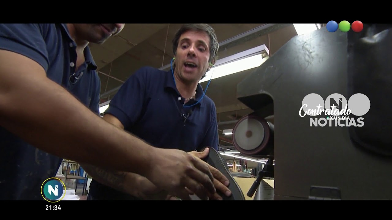 #ContratadoXUnDía: Roberto Funes Ugarte en una fábrica de zapatos - Telefe Noticias